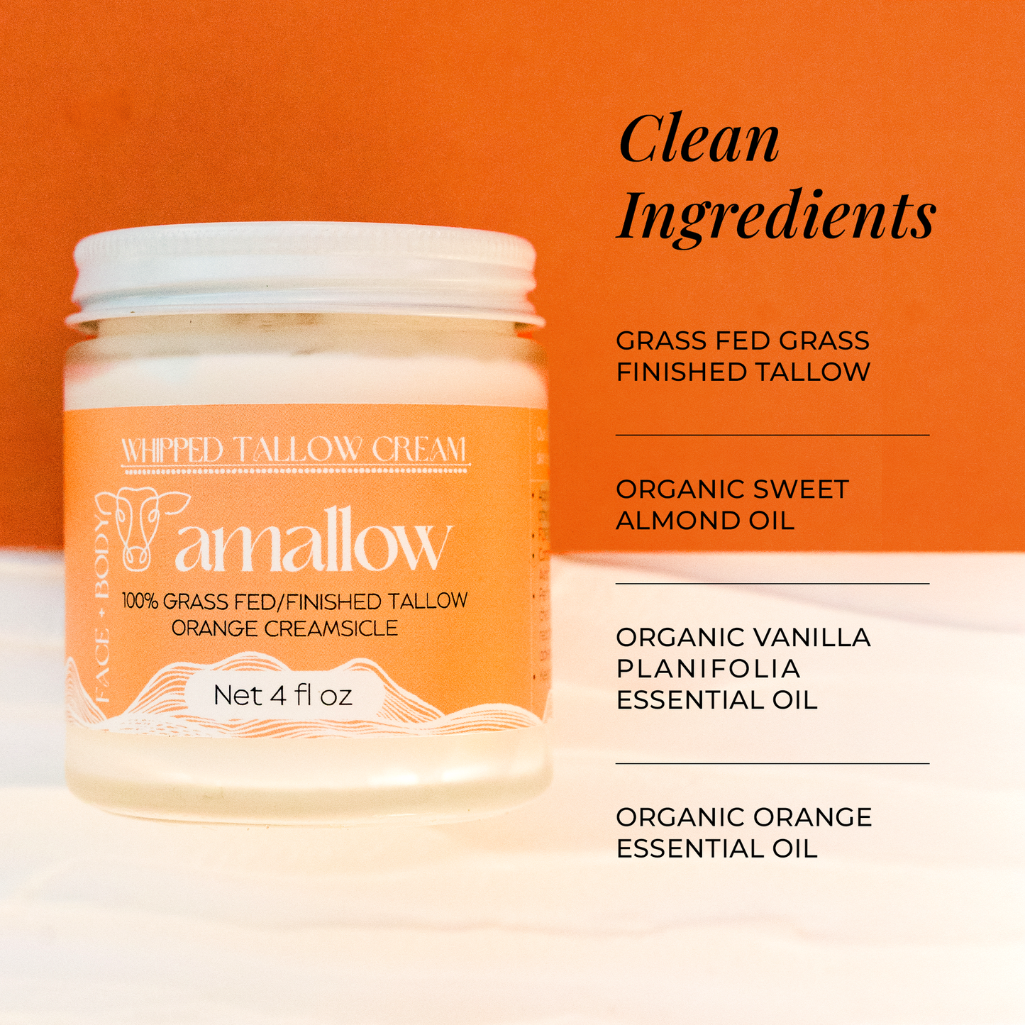Amallow Whipped Tallow Cream 4 FL. oz
