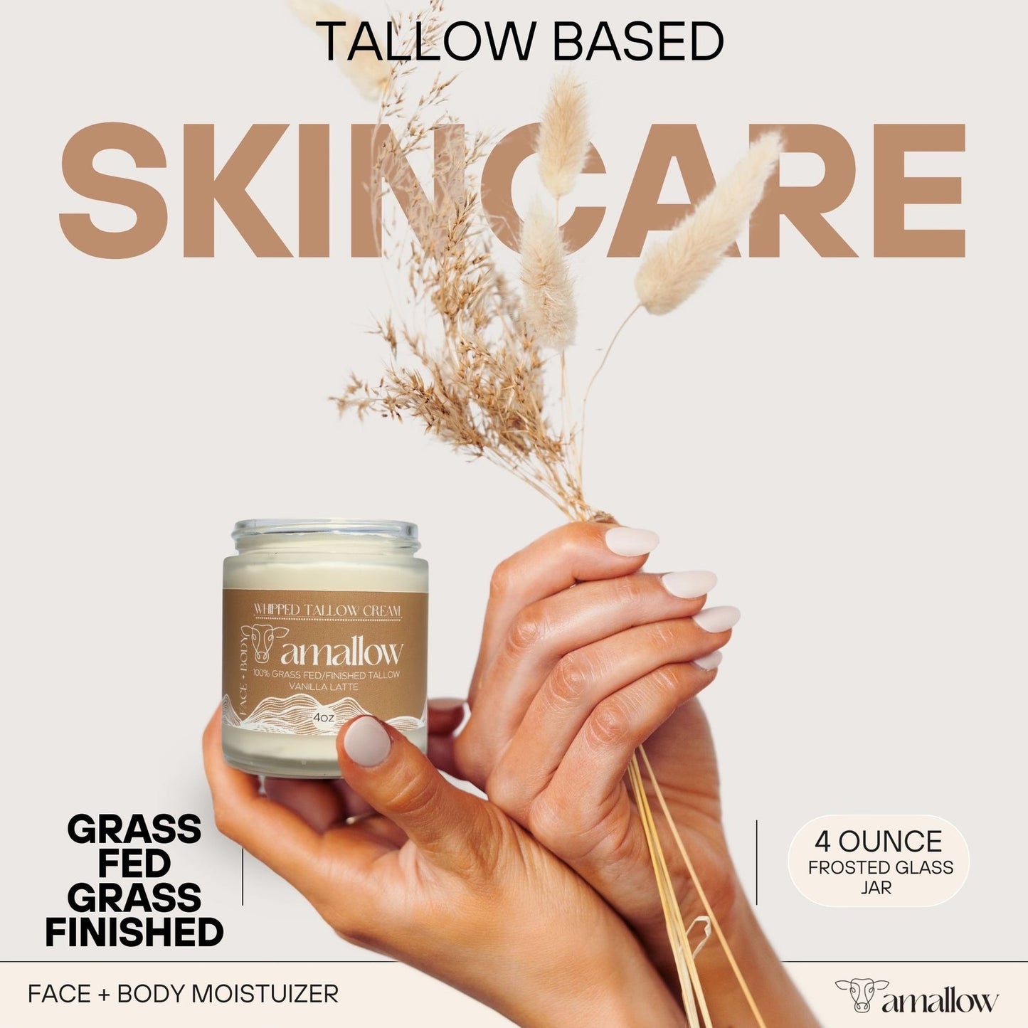Amallow Whipped Tallow Cream 4 FL. oz